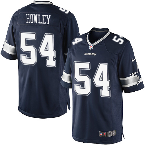 Men's Limited Chuck Howley Nike Jersey Navy Blue Home - #54 NFL Dallas Cowboys